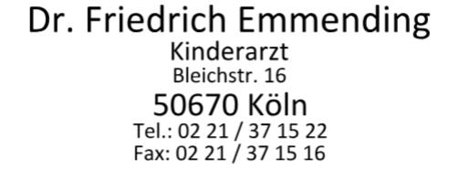 Stempel Arzt Kinderarzt Adresse Doktor