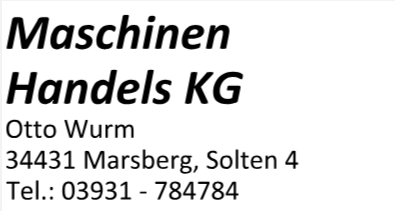 Stempel Handel Betrieb Firma KG GmbH