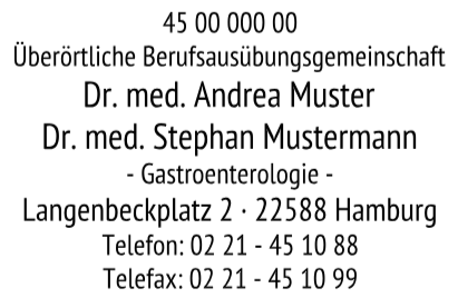 Stempel Kassenarztstempel Arztstempel Facharzt Allgemeinarzt Praxisgemeinschaft Arztnummer Adresse